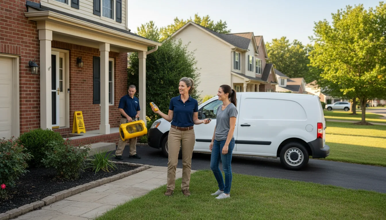 Residential water damage restoration in Maryland